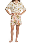 Susymix- Camicia in mussola di cotone fantasia giaguari