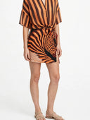 Vicolo - Minigonna pareo fantasia zebra