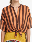 Vicolo - Camicia in mussola cotone e seta