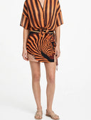 Vicolo - Minigonna pareo fantasia zebra
