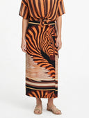 Vicolo - Gonna pareo lunga fantasia zebra